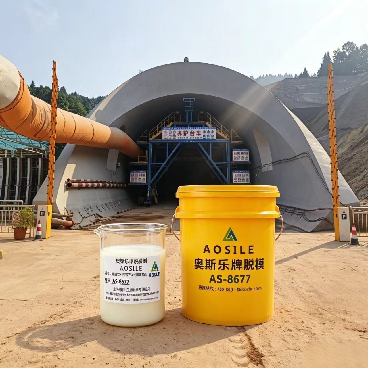 Aosile AS-8677 Tunnel Secondary Lining Concrete Release Agent Manufacturer - Image 5
