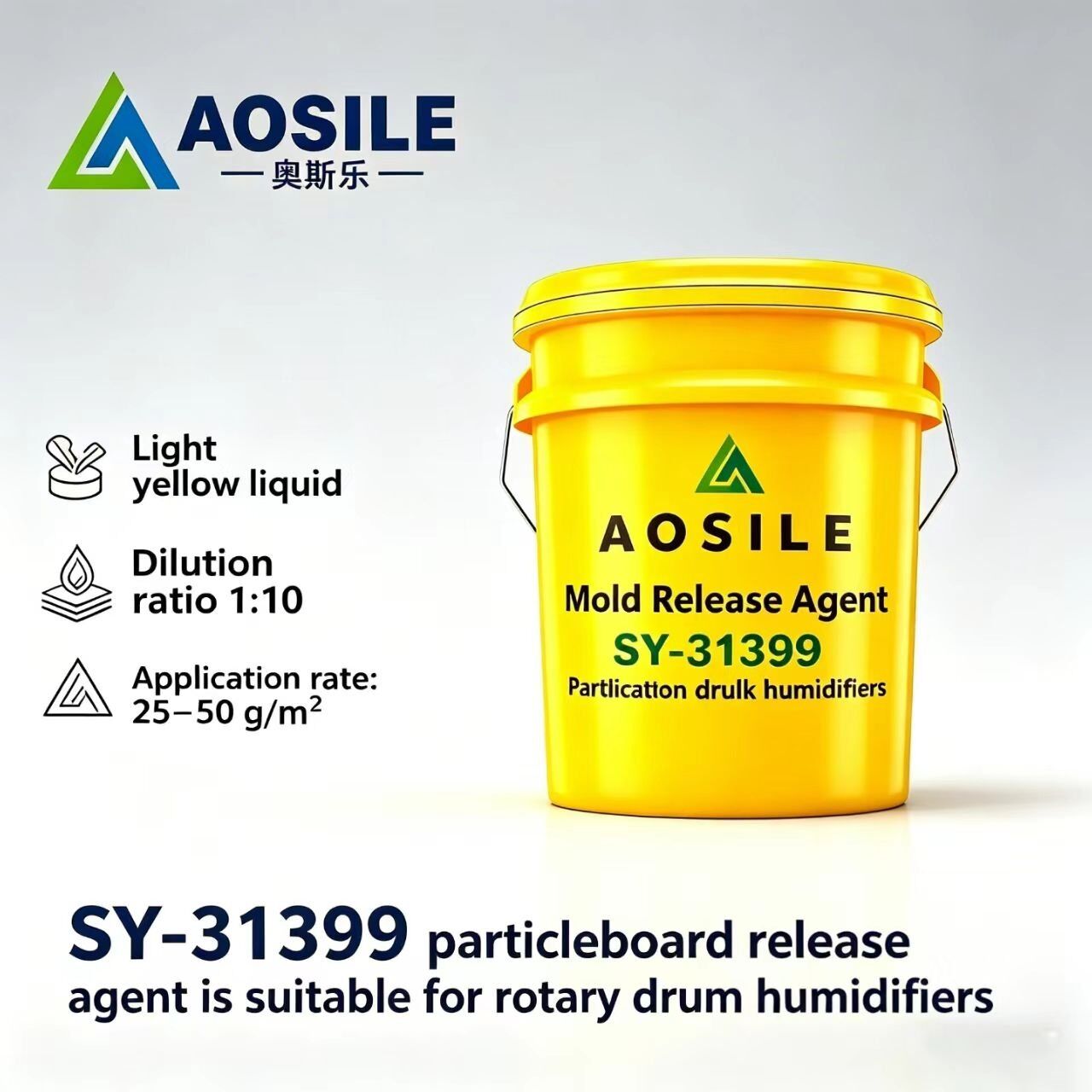 Oil-based release agent for particleboard